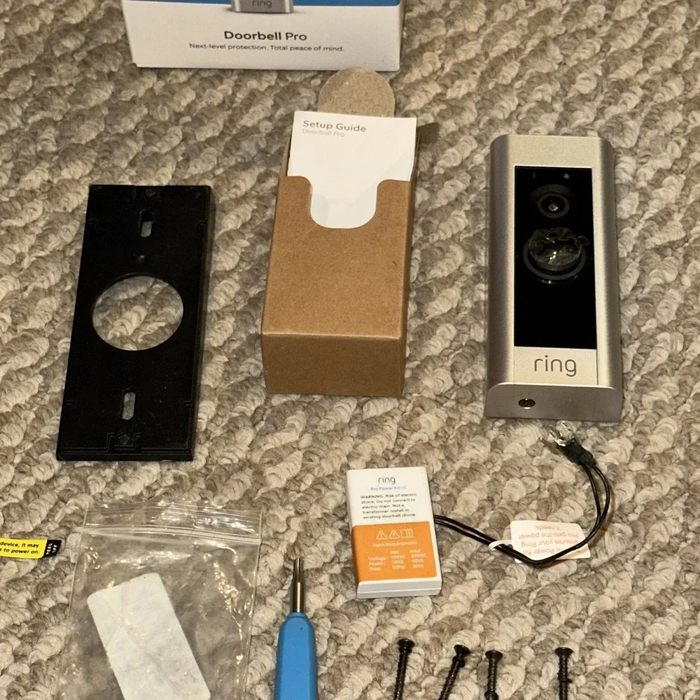 Ring Video Doorbell Pro HD Wi-Fi Smart Doorbell Motion Detection Two-Way Talk Up
